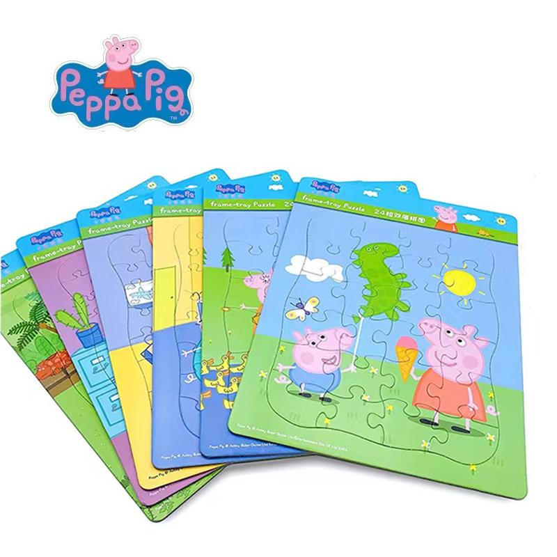 Peppa pig Figures MINI Jigsaw  - Kids Toys 3 Year Old recension och pris