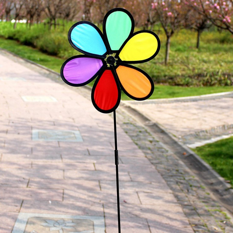 1PC Colorful Windmill Wind Spi - Kids Yard Toys recension och pris