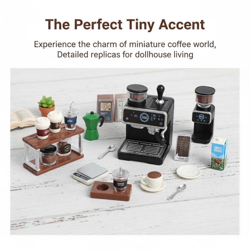 1:12 Dollhouse Miniature Coffe - Kids Toys Kitchen Set recension och pris